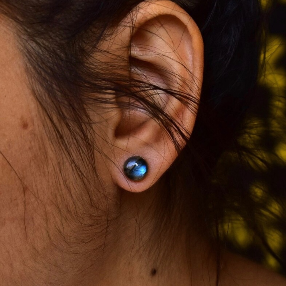 Etsy Sterling Silver Labradorite Studs